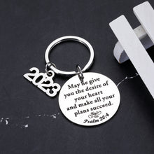 Load image into Gallery viewer, Graduation Gifts for Her Him 2023 High School College Graduation Gifts for Her Him Son Daughter Graduation Class of 2023 Gifts Inspirational Christian Bible Graduation Gifts for Women Men Girl Keyring