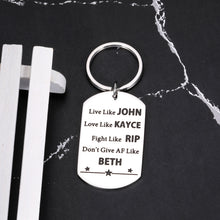 Load image into Gallery viewer, Inspirational Gifts Keychain Yellowstone National Park TV Show Keepsake for Women Men Yellowstone Lovers Fans Birthday Graduation Christmas Valentines Day Gifts for Him Her Friends BFF Keyring