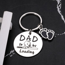 Load image into Gallery viewer, Dad to Be Gifts Keychain for Men Fathers Day Gift for Dad Expectant Father to Be Soon to Be Daddy Birthday Gift from Daughter Son Pregnancy Baby Announcement Gift for Dad from Wife Baby Bump Christmas