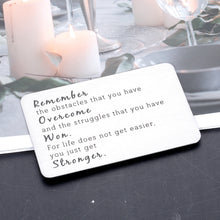 Load image into Gallery viewer, Inspiring Gifts for Women Men Son Husband Wallet Insert Card Inspirational Christmas Gifts Valentines Day Anniversary for Boyfriend Girlfriend Brother Best Friends Birthday Jewelry