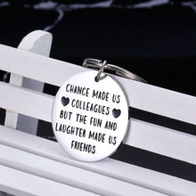 Load image into Gallery viewer, Coworker Leaving Gifts Colleague to Friend Keychain Going Away Appreciation Goodbye Farewell Keyring for Boss Lady Women Men Him Her Resignation Retirement Birthday Christmas Friendship Presents