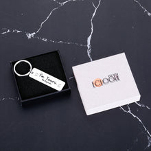 Load image into Gallery viewer, Christmas Gifts for Boyfriend Funny Keychain for Men Husband Birthday Gifts from Wife Anniversary for Her Him Valentines Gifts for Couples Fiancé Fiancée Wedding Key Ring I’m Yours Jewelry