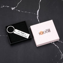 Load image into Gallery viewer, 11 Year Wedding Anniversary Keychain Gifts for Wife Husband Her Him Couple Romantic, I Steel Love You Gifts for Him Her, 11th Anniversary for Men Women Girlfriend Valentines Christmas Birthday Gifts