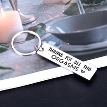 Load image into Gallery viewer, Funny Gag Gifts for Men Keychain for Boyfriend Christmas Presents for Women Lover Couple Wedding Anniversary Jewelry for Him Husband Hubby from Wife Girlfriend Valentine Birthday Gifts