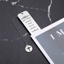 Load image into Gallery viewer, Inspirational Christian Gifts for Women Men Bible Bookmark Christmas Gifts for Mom Grandma Pastor Religious Gifts for Women Spiritual Gifts for Women Friend Godson Goddaughter Graduation Baptism Gifts