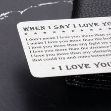 Load image into Gallery viewer, Wallet Insert Card Top Birthday Gifts for Men Boyfriend Best Gifts for Wife Him Husband Anniversary Wedding Gifts Boyfriend Christmas gifts Men Valentines Day Gifts for Husband Groom Girlfriend