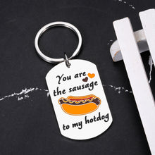 Load image into Gallery viewer, Funny Couple Gifts for Men Boyfriend Valentines Day Gifts for Him Her Keychain for Boyfriend Husband from Girlfriend Wife Anniversary Engagement Wedding Birthday Gift for Men Women Lover Gifts for Him