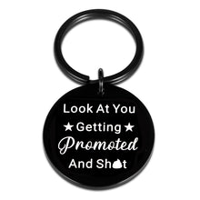 Load image into Gallery viewer, Promotion Gift Keychain, New Job Gift, Promotion Gifts for Women Men Him Girls Boys, Funny Gag Gifts for Coworker, Congratulation Gift, Coworker Gifts for Women Men Friends, Birthday Christmas Gifts