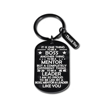 Load image into Gallery viewer, Boss Day Gifts for Women Men, Key Chain, Thank You Gifts for Boss Male Female, Retirement Gifts for Men, Boss Appreciation Gifts, Farewell Gifts, Christmas Gifts for Boss