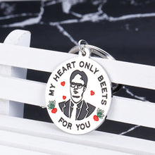 Load image into Gallery viewer, Valentines Day Gifts for Him Her Boyfriend Keychain The Office Merchandise for Fans Funny Gifts for Men Women Husband Birthday Gifts from Wife Girlfriend Fiance Fiancee Anniversary Presents