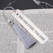 Load image into Gallery viewer, 11 Year Anniversary Bookmark Gifts for Him Her Steel Anniversary Gif for Husband Wife Couple Funny 11th Anniversary Gif from Wife Hubby Birthday Christmas I Love You Valentines Day Gifts for Men Women