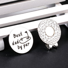 Load image into Gallery viewer, Stepdad Dad Gifts for Fathers Day from Daughter Son Wife, Best Dad by Par Golf Ball Marker Gifts for Men Him, Magnetic Hat Clip, Dad Birthday Gift, New Dad Gifts, Dad Christmas Valentine’s Day Gifts