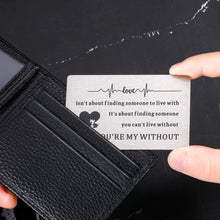 Load image into Gallery viewer, Valentines Day Gifts for Boyfriend Him Wallet Card I Love You Gifts for Him Her Girlfriend Husband Anniversary Valentines Gifts from Wife Fiance Groom Engagement Wedding Birthday Gifts for Men Women