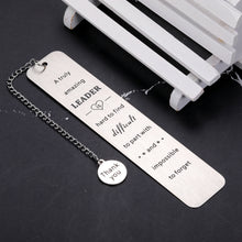 Load image into Gallery viewer, Boss Lady Gifts for Women, Boss Day Gifts, Boss Gifts for Women Men Thank You Gifts Bookmark for Leader Boss Supervisor Coworker Leaving Going Away Goodbye Retirement Gifts New Job Promotion Christmas