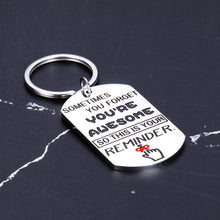 Load image into Gallery viewer, Inspirational Gifts for Women Funny Christmas Keychain Best Friend Gift for Birthday Anniversary Valentines Day Thank You Gift for Coworker Boss Graduation Present for Daughter Son from Dad Mom