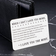 Load image into Gallery viewer, Wallet Insert Card Top Birthday Gifts for Men Boyfriend Best Gifts for Wife Him Husband Anniversary Wedding Gifts Boyfriend Christmas gifts Men Valentines Day Gifts for Husband Groom Girlfriend