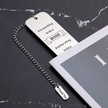 Load image into Gallery viewer, Boss Lady Gifts for Women, Boss Day Gifts, Boss Gifts for Women Men, Thank You Gifts Bookmark for Boss Mentor Supervisor Leader Goodbye Leaving Going Away Retirement Gifts for Boss Birthday Christmas