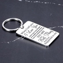 Load image into Gallery viewer, I Love You Gifts for Him Her Keychain for Boyfriend Wife from Husband Couples Keychains for Girlfriend Christmas Present Valentines Day Jewelry for Lover Wedding Anniversary for Fiance Fiancee