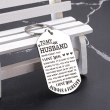 Load image into Gallery viewer, Valentines Day Gifts for Him Husband Gifts from Wife I Love You Keychain for Men Anniversary Engagement Christmas Wedding Birthday Gifts for Hubby Fiance Groom from Wifey Bride Fiancee Sentimental