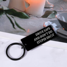 Load image into Gallery viewer, Funny Christmas Birthday Gifts Keychains for Teens Girls Boys Son Daughter from Mom Gag Gifts for Men Women Friends Valentines Graduation Stocking Stuffers Gifts for Teenagers Kids Don't Do Stupid