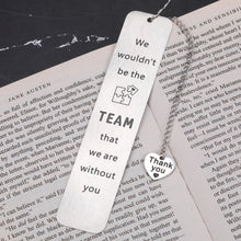 Load image into Gallery viewer, Team Employee Appreciation Gifts, Team Gifts for Employees, Employee Thank You Gifts Bookmark for Coworker Boss Leader Supervisor Manager Birthday Christmas Retirement Farewell Leaving Going Away Gift