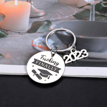 Load image into Gallery viewer, Funny 2023 Graduation Gifts for Him Her Senior 2023 Keychain for Men Women College Medical Law High School Graduation Gifts for Boys Girls Master Nurse Class of 2023 Graduate Gifts from Friend Mom Dad