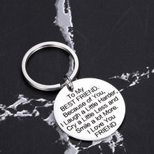 Load image into Gallery viewer, Best Friends Gifts for Women Sentimental Keychain for Her Girl Bestie Sister Close Friend Birthday Gift for BFF Friendship Present for Graduation Christmas Valentine's day Anniversary