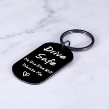 Load image into Gallery viewer, Stocking Stuffers for Men Boyfriend Christmas Gifts for Men Husband Valentine’s Day Gifts for Him Boyfriend Gifts from Girlfriend Birthday Anniversary for Husband Fiance Drive Safe Keychain from Wife