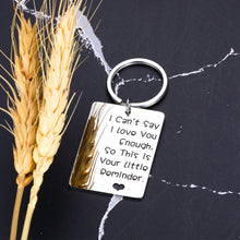 Load image into Gallery viewer, Appreciation Gifts for Wife Husband Inspirational Keychain I Can’t Say I Love You Enough Long Distance Relationship Gifts for Couples Boyfriend Girlfriend BFF Christmas Birthday Anniversary Jewelry