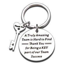 Load image into Gallery viewer, Coworker Thank You Keychain Employee Team Appreciation Gift Bulk for Women Men Colleagues Supervisor Coach Leader Mentor Boss Day Leaving Going Away Goodbye Retirement Team Gifts Birthday Christmas