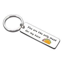 Load image into Gallery viewer, Funny Valentines Day Gifts Keychain for Boyfriend Him Husband from Wife Girlfriend Anniversary Birthday Gifts for Men Valentines Gift Groom Fiancé Engagement Wedding Christmas Couple Lover Taco Gifts