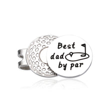 Load image into Gallery viewer, Stepdad Dad Gifts for Fathers Day from Daughter Son Wife, Best Dad by Par Golf Ball Marker Gifts for Men Him, Magnetic Hat Clip, Dad Birthday Gift, New Dad Gifts, Dad Christmas Valentine’s Day Gifts