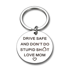 Load image into Gallery viewer, Funny Keychain Birthday Christmas Gifts for Teen Girls Boys Daughter Son from Mom Stocking Stuffers Gifts for Women Kids Adult Gag Gifts for Men Friends Valentines Graduation Don't Do Stupid Keyring