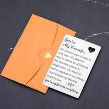 Load image into Gallery viewer, Stocking Stuffers for Men Boyfriend Christmas Gifts for Men Valentine’s Day Gifts for Him Boyfriend Husband Groom Wedding Anniversary Birthday Gift from Wife Girlfriend Couple Gift Wallet Card for Him