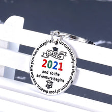 Load image into Gallery viewer, Graduation Gifts for Her Him Class 2021 Keychain for Men Women Inspiring Graduates from College Medical High School Daughter Son Grad Present from Dad Mom Boys Girls Classmates Best Friends Jewelry