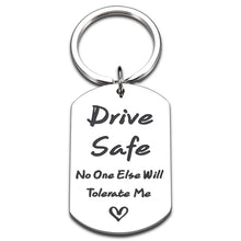 Load image into Gallery viewer, Drive Safe Keychain for Men Valentines Day Gifts for Him Her Husband Boyfriend Gift from Girlfriend Wife Engagement Wedding Christmas Anniversary Birthday Gifts for Men Couple Love Gifts for Men Women