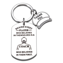 Load image into Gallery viewer, Coach Appreciation Thank You Gifts Keychain for Football Volleyball Softball Baseball Soccer Coach Gifts Stocking Stuffers for Men Women Sports Match Team Gifts for Coach Christmas Retirement Gifts