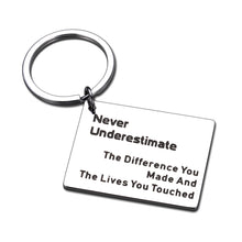 Load image into Gallery viewer, Inspirational Keychain Gifts for Women Men, Work Gifts for Coworker Employees Bulk, Boss Day Thank You Gifts for Women, Christmas Going Away Retirement Gifts for Men Women Friends Nurse Teacher Gifts