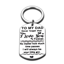 Load image into Gallery viewer, Dad Gifts from Daughter I Love You Keychain for Birthday Christmas Daddy Papa Stepdad Him Men Presents from Kids Girls Women for Father's Day Valentine’s Day Thanksgiving Anniversary