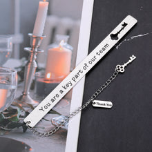 Load image into Gallery viewer, Office Thank You Gifts Bookmark for Women Men Work Gifts for Employees Coworker Boss Friends Supervisor Coach Team Retirement Farewell Leaving Going Away Appreciation Gift Boss Day Birthday Christmas