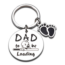 Load image into Gallery viewer, Dad to Be Gifts Keychain for Men Fathers Day Gift for Dad Expectant Father to Be Soon to Be Daddy Birthday Gift from Daughter Son Pregnancy Baby Announcement Gift for Dad from Wife Baby Bump Christmas