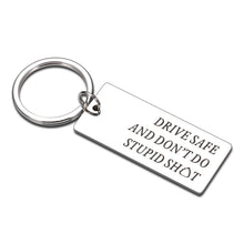 Load image into Gallery viewer, Funny Christmas Birthday Gifts for Teens Girls Boys Son Daughter from Mom Don't Do Stupid Keychains Gag Gifts for Men Women Friends Valentine Day Graduation Stocking Stuffers Gifts for Teenagers Kid