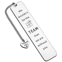 Load image into Gallery viewer, Team Employee Appreciation Gifts, Team Gifts for Employees, Employee Thank You Gifts Bookmark for Coworker Boss Leader Supervisor Manager Birthday Christmas Retirement Farewell Leaving Going Away Gift