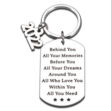 Load image into Gallery viewer, Graduation Gifts for Her Him 2022, Graduation Keychain 2022 College Medical High School Graduation Gifts for Boys Girls Master Nurse, Senior 2022 keychain, Inspirational Class of 2022 Graduate Gifts