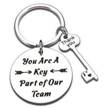 Load image into Gallery viewer, Office Thank You Gifts Coworker Keychain for Men Women Boss Lady Coach Friends Manager Team Employees Appreciation Gift Boss Day Leaving Going Away Goodbye Retirement Farewell Gifts Birthday Christmas