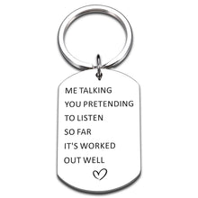 Load image into Gallery viewer, Funny Gifts Anniversary Gif for Him Husband Birthday Gifts for Boyfriend Gifts Love Keychain Couples Christmas Gifts for Men Wife Girlfriend Stocking Stuffers for Men Valentines Day Gifts for Him Her