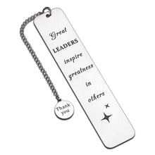 Load image into Gallery viewer, Leader Employee Appreciation Gifts Bookmark Boss Lady Gifts for Women Boss Day Thank You Gifts for Leader Boss Manager Supervisor Coworker Leaving Goodbye Retirement Gifts New Job Promotion Christmas