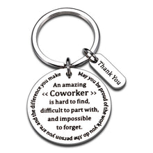 Load image into Gallery viewer, Going Away Gifts for Coworker Leaving Gifts, Retirement Gifts for Women Men, Employee Appreciation Gifts, Thank You Gifts Keychain for Colleagues Leader Coworker Christmas Farewell Office Work Gifts