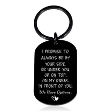 Load image into Gallery viewer, Funny Couple Gifts for Men Valentines Day Gifts for Him Her, Mens Valentines Gifts Keychain for Boyfriend Husband from Girlfriend Wife Engagement Wedding Anniversary Christmas Birthday Gifts for Men