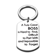 Load image into Gallery viewer, Gifts for Your Boss Keychain for Men Women Gifts for Boss Female Male Appreciation Leaving Away Retirement Present for Lady Leader Mentor Supervisor Boss’s Day Birthday Christmas Thanksgiving Jewelry